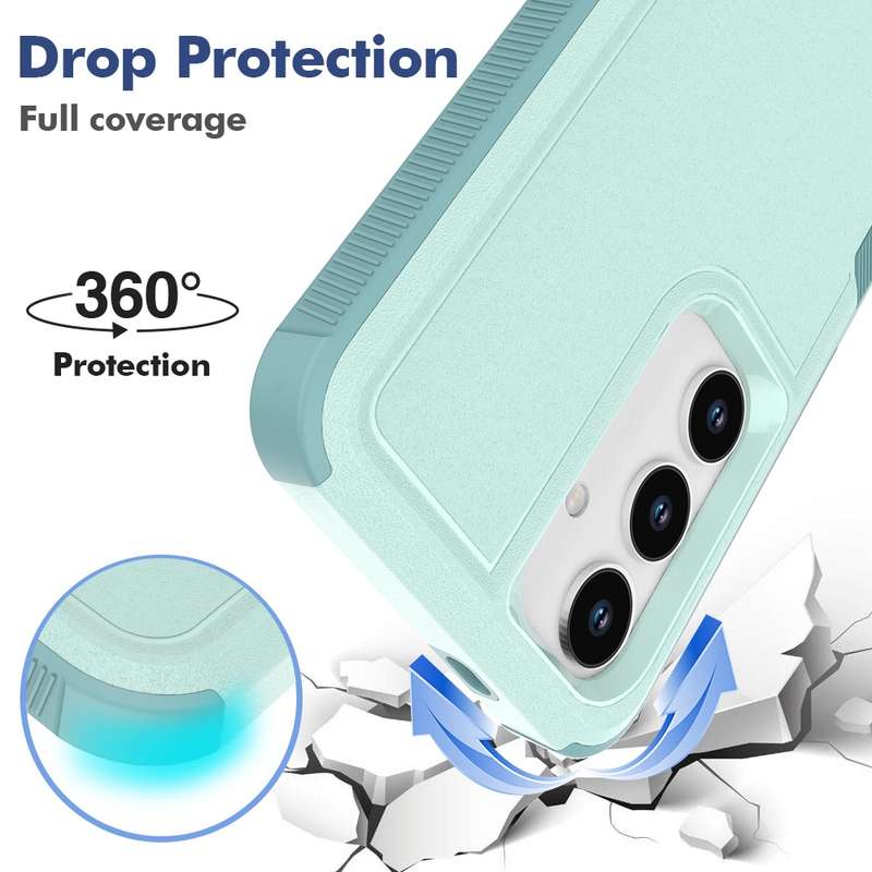 For Samsung Galaxy S24 5G 2 in 1 PC + TPU Phone Case(Light Green)