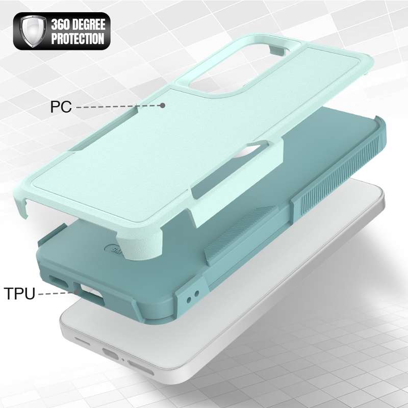 For Samsung Galaxy S24 5G 2 in 1 PC + TPU Phone Case(Light Green)