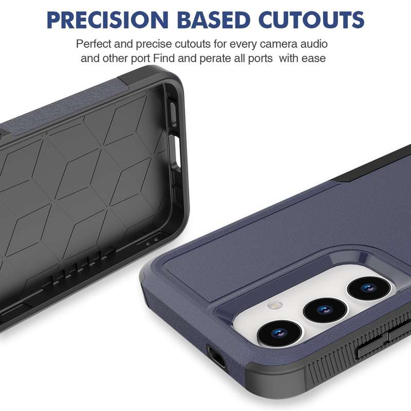 For Samsung Galaxy S24 5G 2 in 1 PC + TPU Phone Case(Dark Blue)