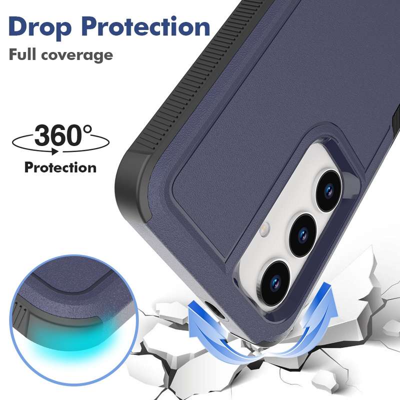 For Samsung Galaxy S24 5G 2 in 1 PC + TPU Phone Case(Dark Blue)