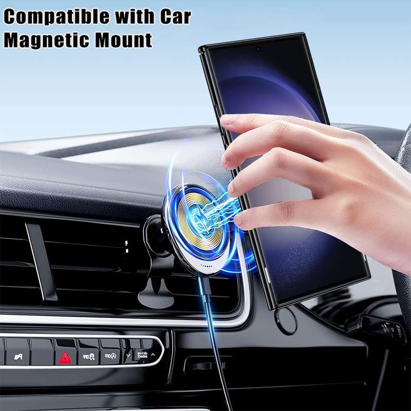 For Samsung Galaxy S20 FE Electroplating MagSafe 360 Degree Rotation Holder Shockproof Phone Ca