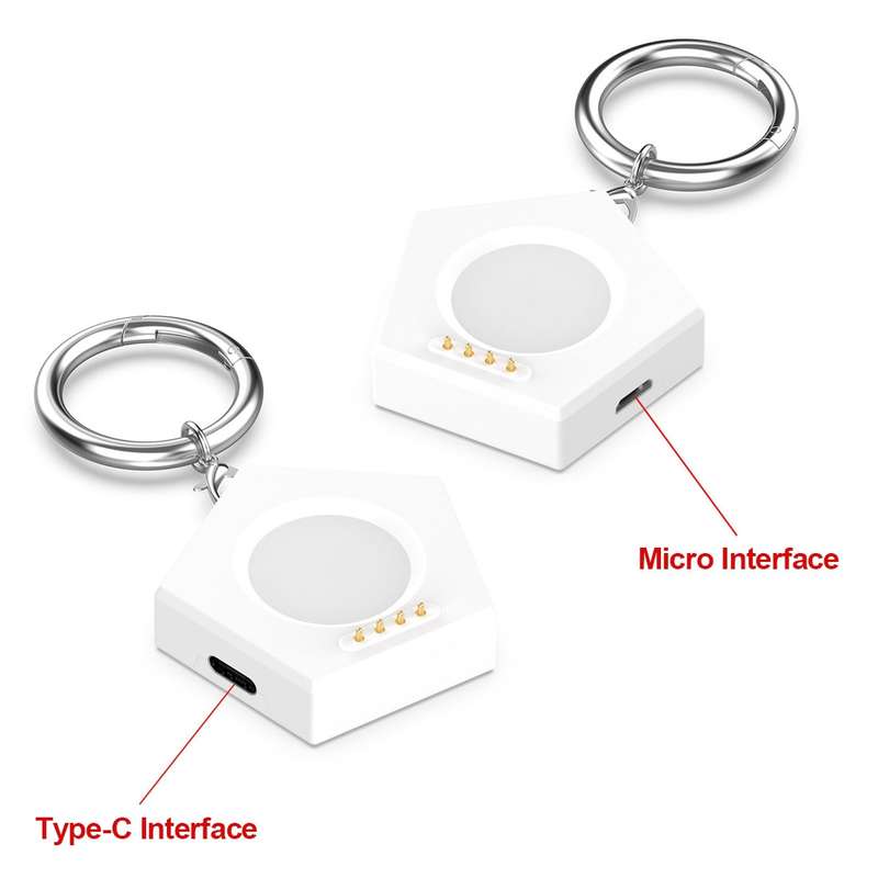 For OPPO Watch X / OnePlus Watch 2 Portable Smart Watch Charger(White)