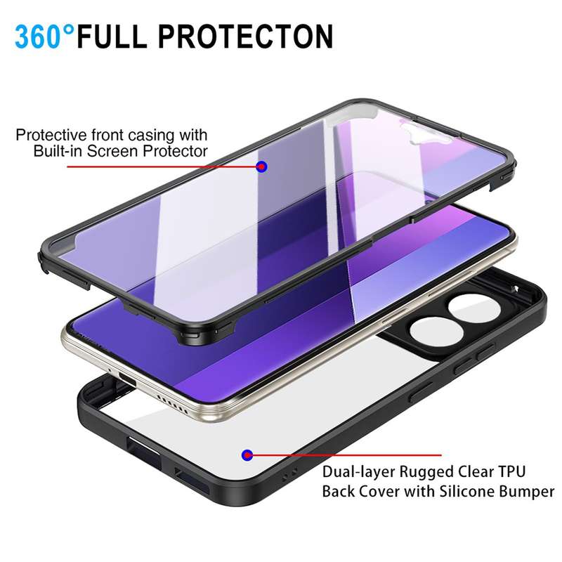 For Xiaomi Redmi Note 13 Pro+ 5G Acrylic + TPU 360 Degrees Full Coverage Phone Case(Green)