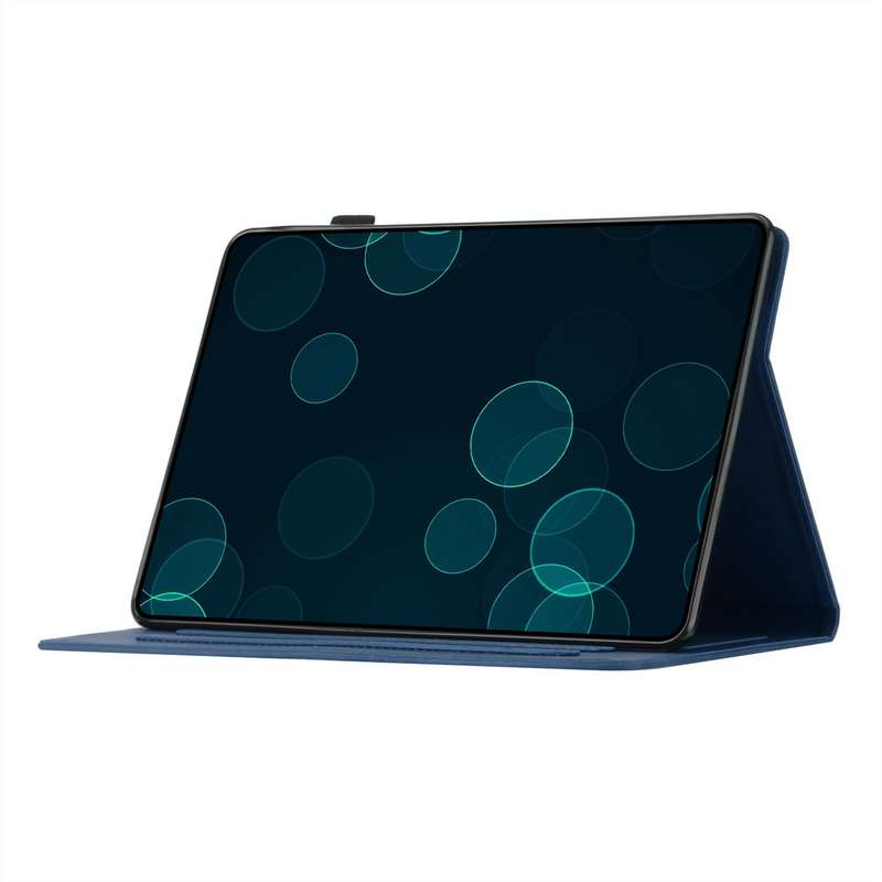 For Xiaomi Redmi Pad SE Coconut Tree Embossed Smart Leather Tablet Case(Blue)