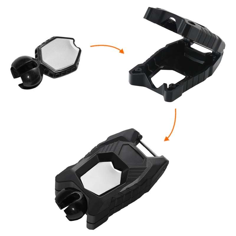 For Can Am Ryker 600 900 ATV Ignition Key Protective Case(Black)