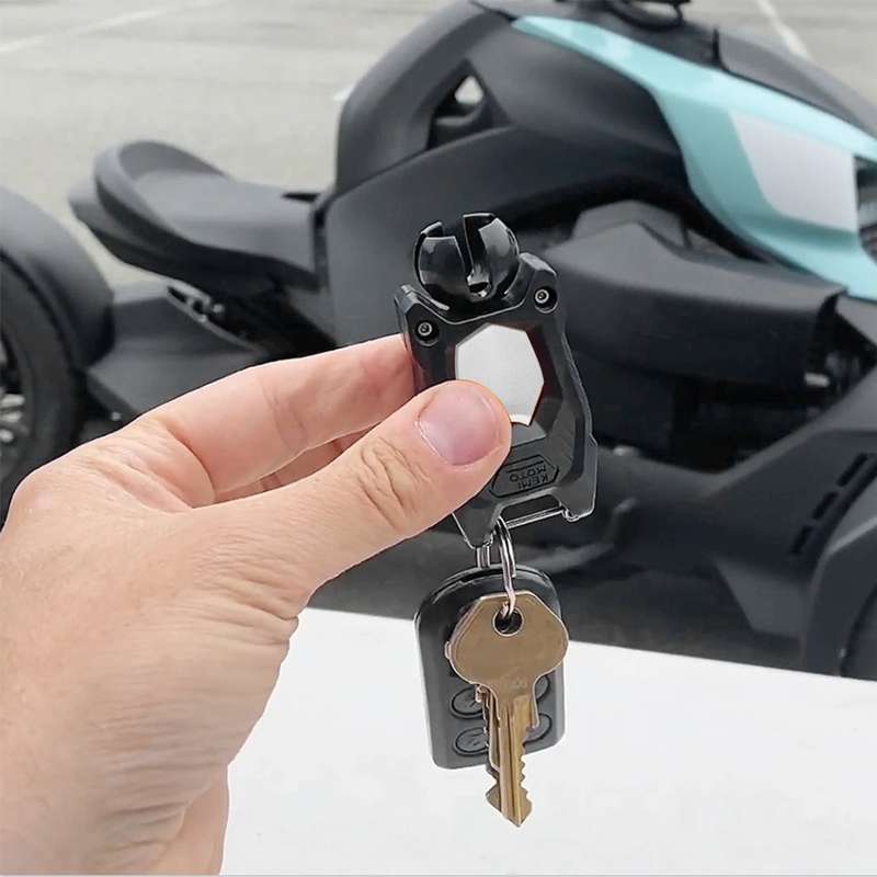 For Can Am Ryker 600 900 ATV Ignition Key Protective Case(Black)