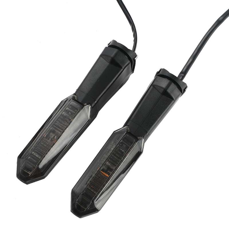 For Kawasaki Versys 650 Z1000R Motorcycles LED Turn Signal Light(Black)