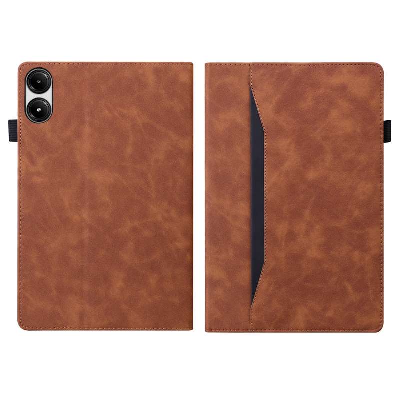 For Xiaomi Redmi Pad Pro 12.1 Splicing Shockproof Leather Tablet Case(Brown)