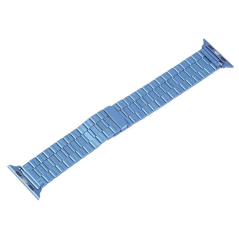 For Apple Watch Ultra 49mm Bamboo Stainless Steel Magnetic Watch Band(Blue)