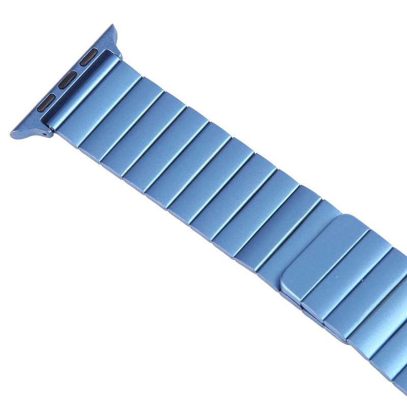 For Apple Watch Ultra 49mm Bamboo Stainless Steel Magnetic Watch Band(Blue)