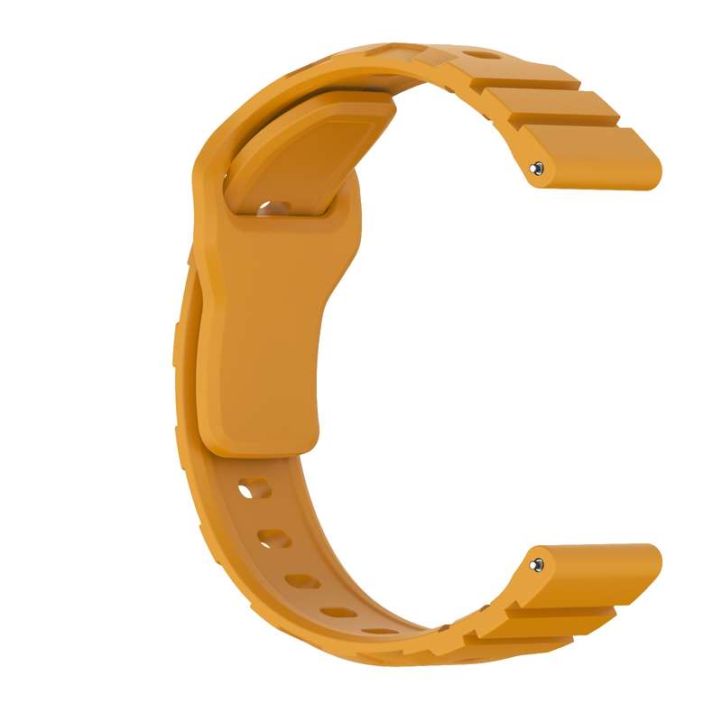 20mm Armor Silicone Watch Band(Yellow)