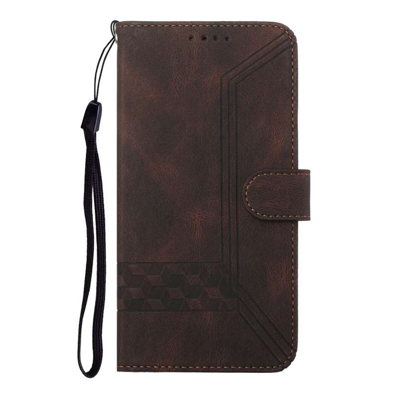 For vivo V30 5G Global/V30 Pro 5G Global Cubic Skin Feel Flip Leather Phone Case(Brown)
