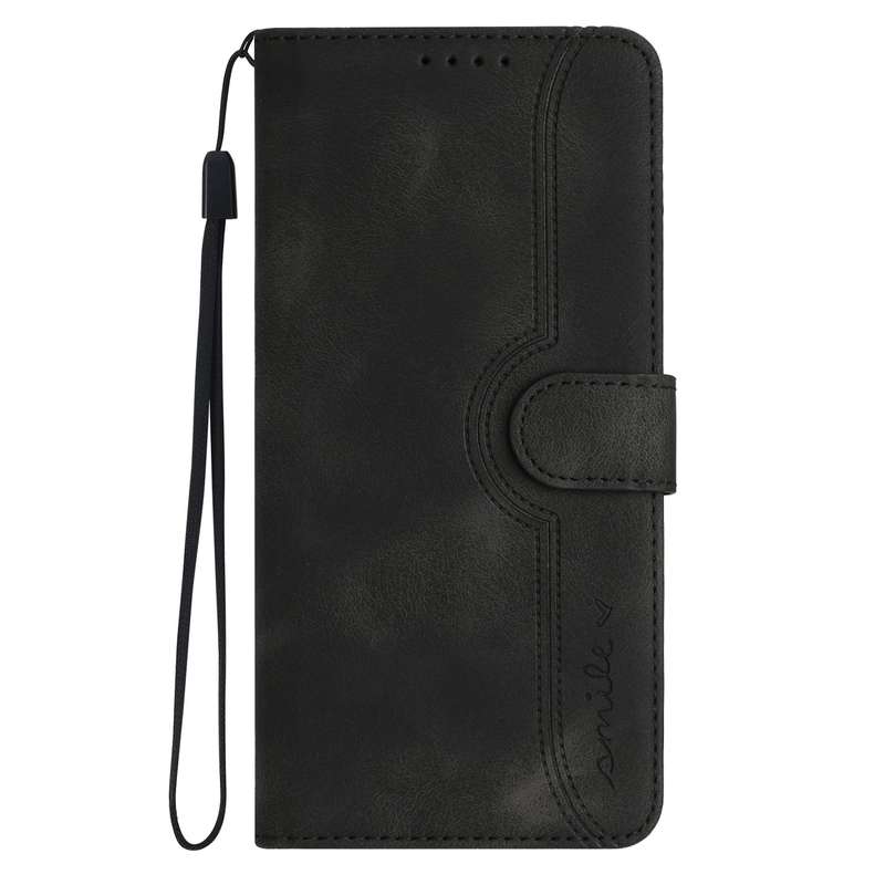 For vivo V27 5G Global/V27 Pro 5G Global Heart Pattern Skin Feel Leather Phone Case(Black)