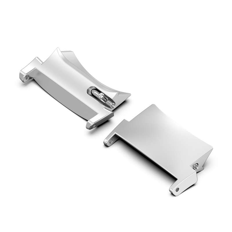 For OPPO Watch X / OnePlus Watch 2 1 Pair 22mm Watch Band Stainless Steel Connector(Silver)