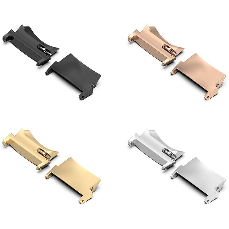 For OPPO Watch X / OnePlus Watch 2 1 Pair 22mm Watch Band Stainless Steel Connector(Silver)
