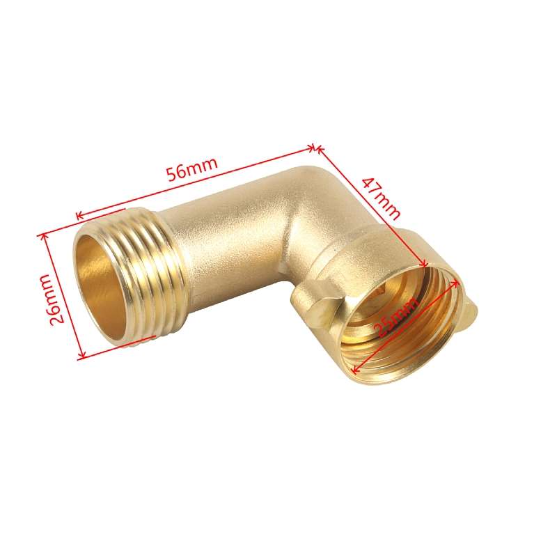 2pcs / Set RV Water Inlet Check 45/90 Degree 3/4 Connector Adapter(Yellow)