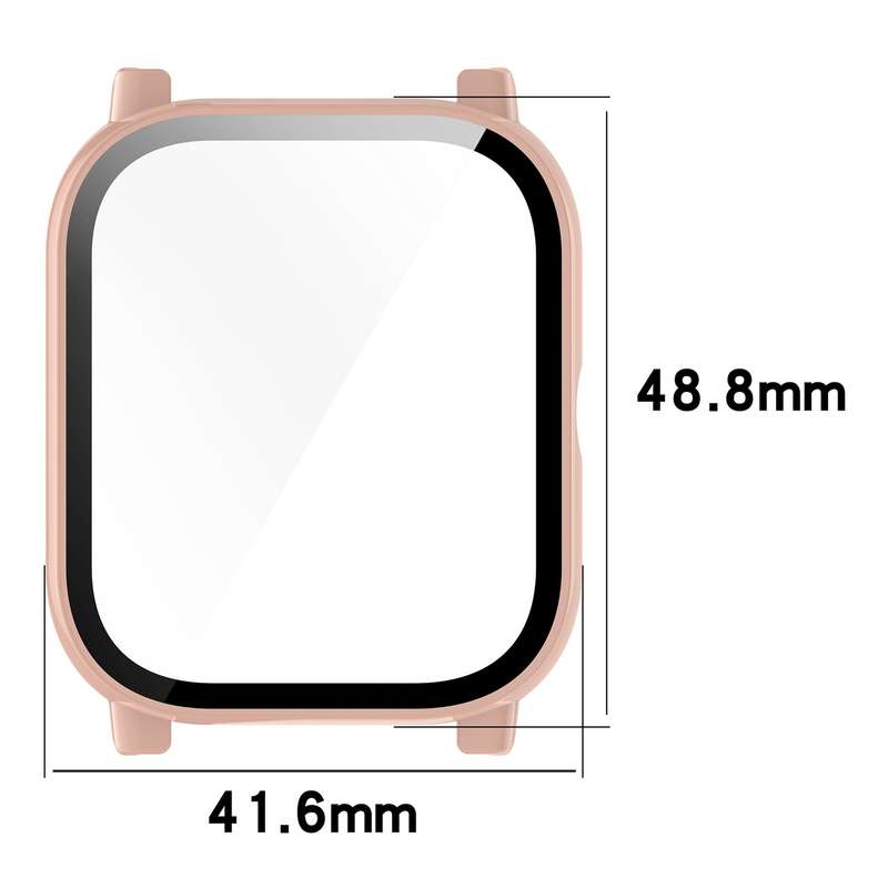 For P66 / P66D / P66ED 1.85 inch Watch PC + Tempered Film Integrated Watch Protective Case(Ivor
