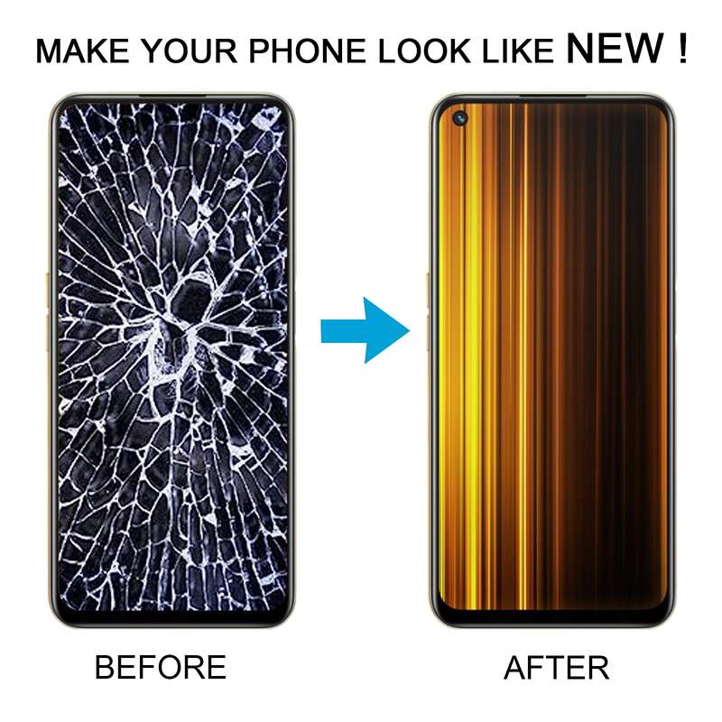 For Realme GT Neo 3T RMX3372 RMX3371 Original AMOLED LCD Screen Digitizer Full Assembly with Frame