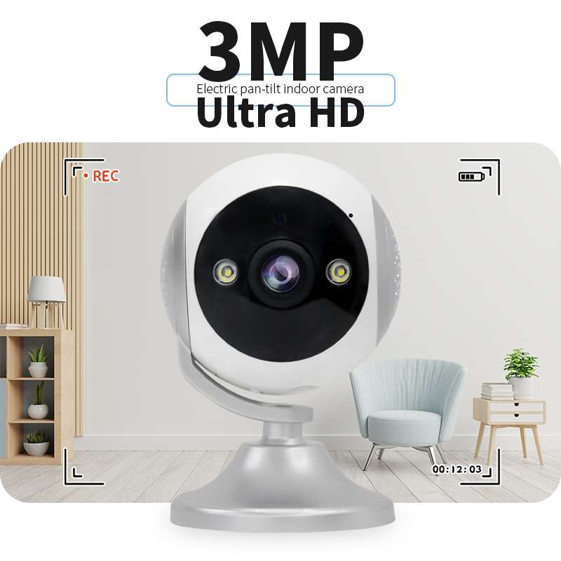 CM-I310M 3MP 180 Degree Panoramic Smart PTZ WiFi Surveillance Camera, EU Plug(White)