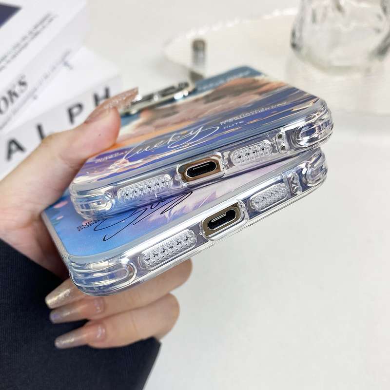 For iPhone 14 Illustration Pattern Radiation Design Full Coverage Shockproof Phone Case(Wash Pa
