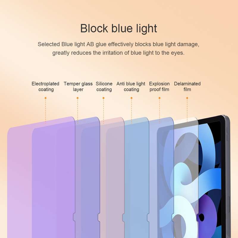 For iPad Air 11 2024 NILLKIN V+ Series Anti-Blue Light Tempered Glass Protective Film