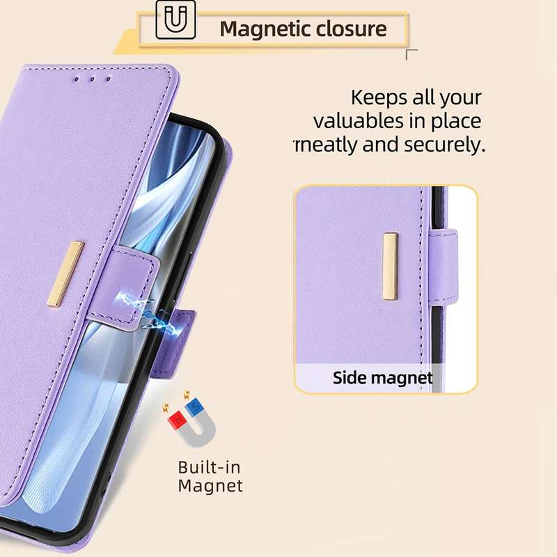 For Samsung Galaxy S23 FE 5G Crossbody Chain Leather Phone Case(Purple)