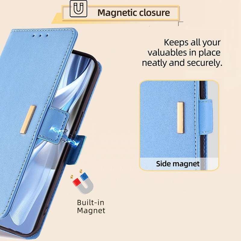 For Samsung Galaxy A15 4G/5G Crossbody Chain Leather Phone Case(Blue)