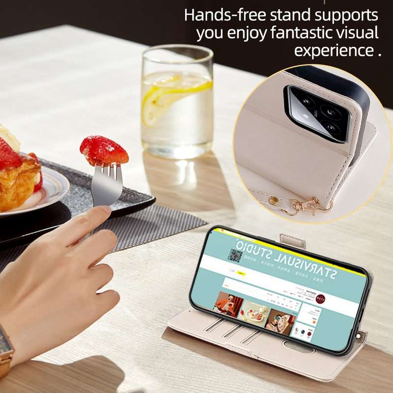 For Samsung Galaxy M34/F34 5G Crossbody Chain Leather Phone Case(White)