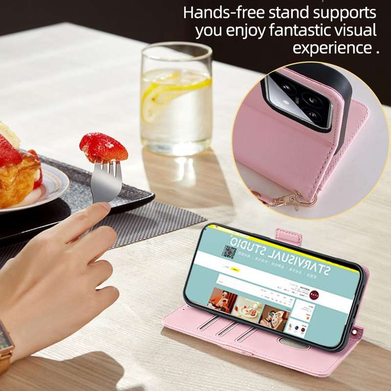 For Samsung Galaxy M54 5G Crossbody Chain Leather Phone Case(Pink)
