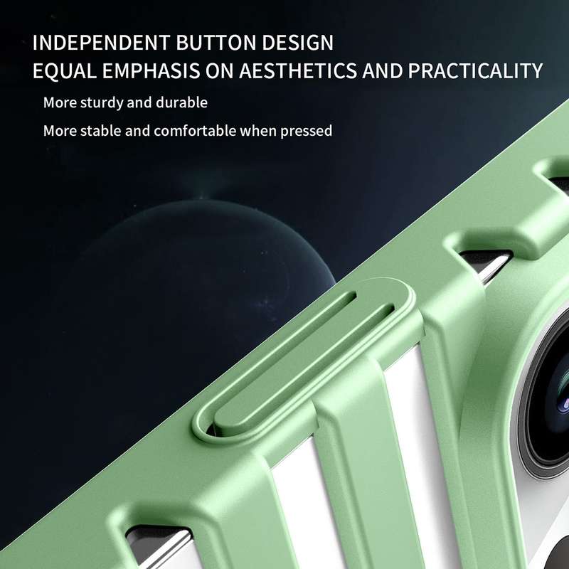 For iPhone 14 Plus Hollow Heat Dissipation MagSafe Magnetic PC Phone Case(Grey)