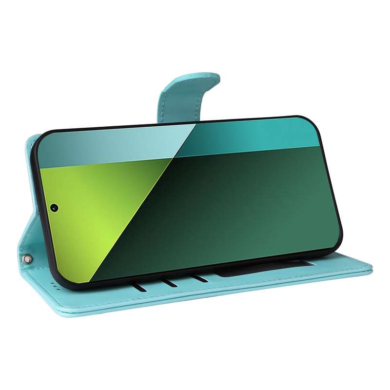 For Xiaomi Redmi Note 13 Pro 5G Diamond Lattice Leather Flip Phone Case(Mint Green)
