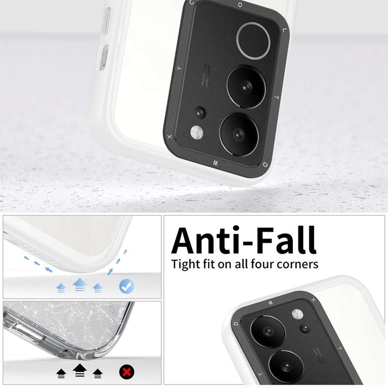 For vivo V29 5G Frame Two Color Lens Ring TPU Phone Case(Transparent)