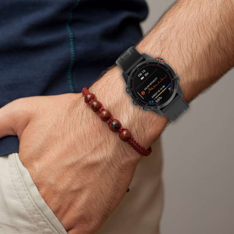 For Garmin Fenix 7X 26mm Quick Release Silicone Watch Band(Dark Blue)