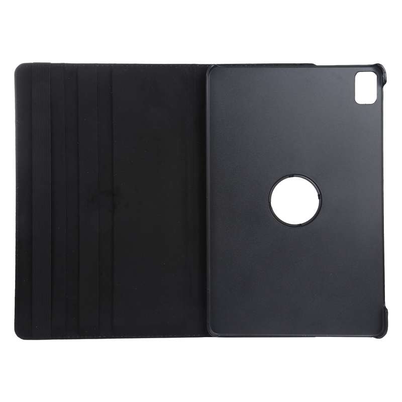 For iPad Air 11 2024 360 Degree Rotation Litchi Texture Leather Tablet Case with Holder(Black)