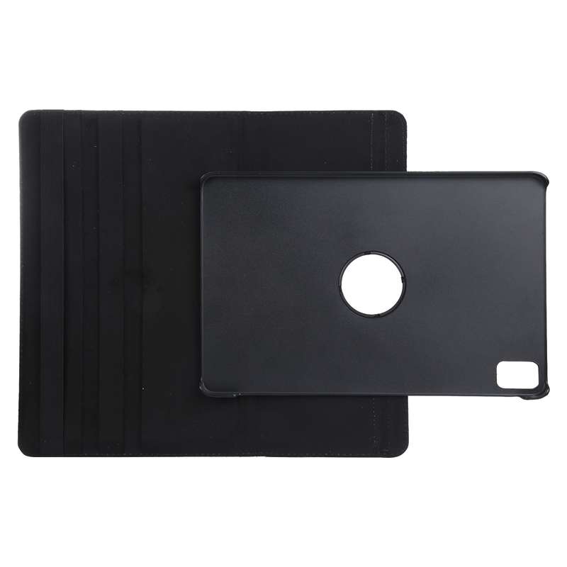 For iPad Air 11 2024 360 Degree Rotation Litchi Texture Leather Tablet Case with Holder(Black)