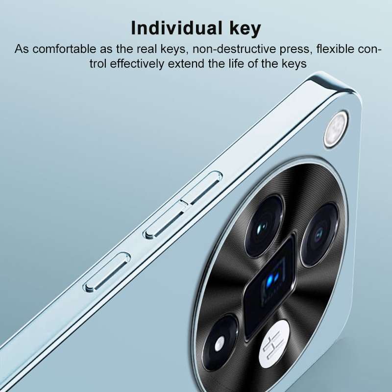 For OPPO Reno8 Pro AG Frosted Electroplating Acrylic Phone Case(Navy Blue)