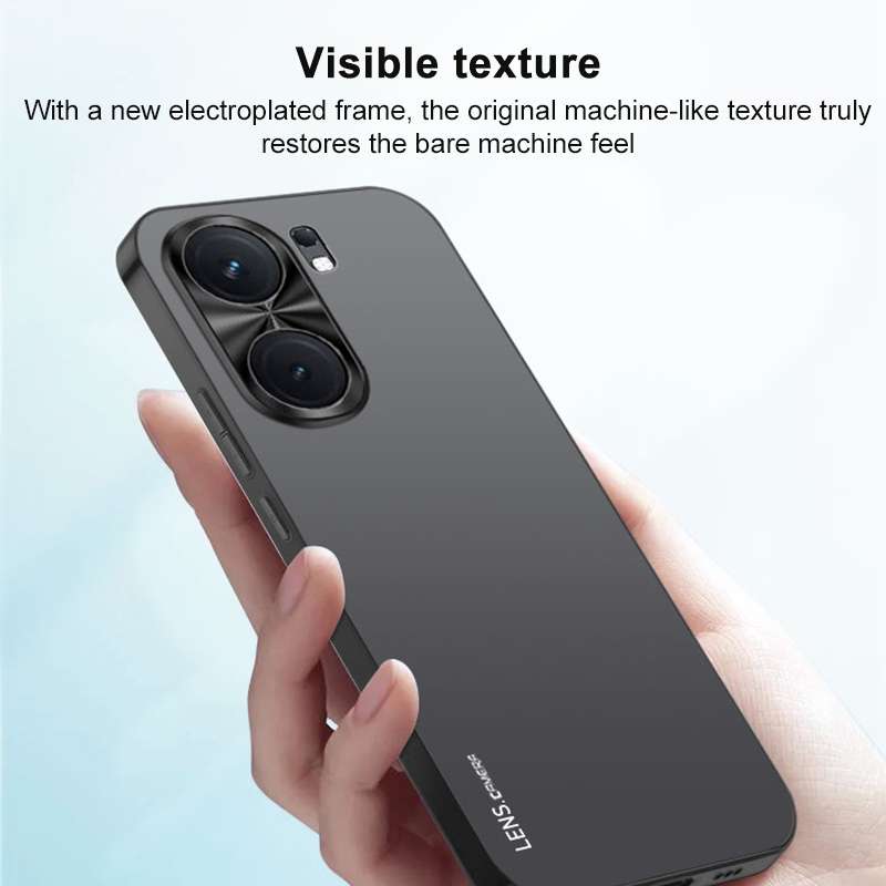 For vivo iQOO Neo8 Pro AG Frosted Electroplating Acrylic Phone Case(Sierra Blue)