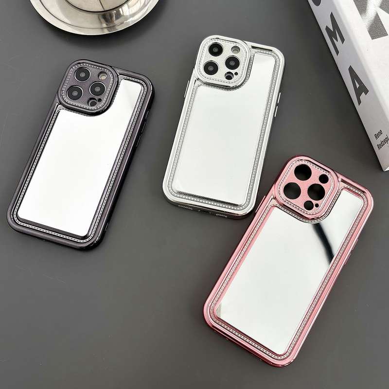For iPhone 12 Electroplating Mirror TPU Phone Case(Silver)
