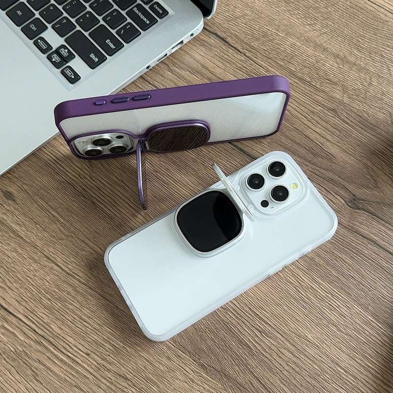 For iPhone 15 Metal Sunglasses Holder TPU + PC Phone Case(Blue)