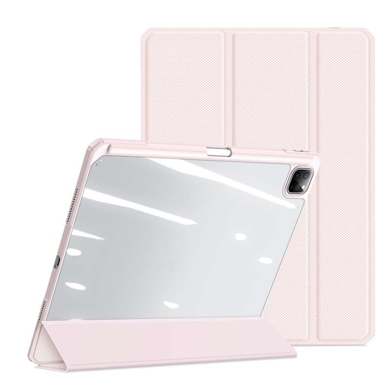 For iPad Pro 13 2024 DUX DUCIS TOBY Series Antiskid Leather Tablet Case with Sleep / Wake-up Fu