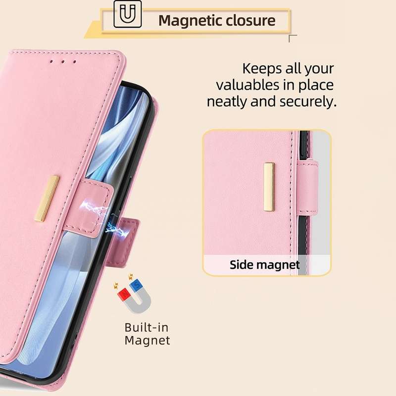 For Xiaomi Redmi A3 4G Crossbody Chain Leather Phone Case(Pink)