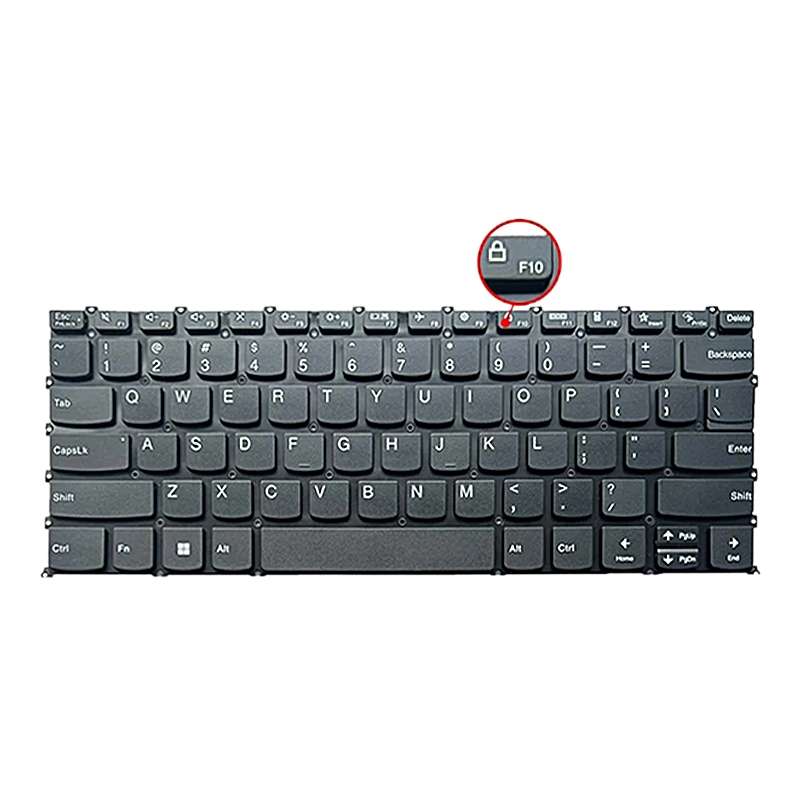 For Lenovo IdeaPad 5 / Yoga Slim 7 Pro US Version Laptop Backlight Keyboard, F10 Key with Lock Icon