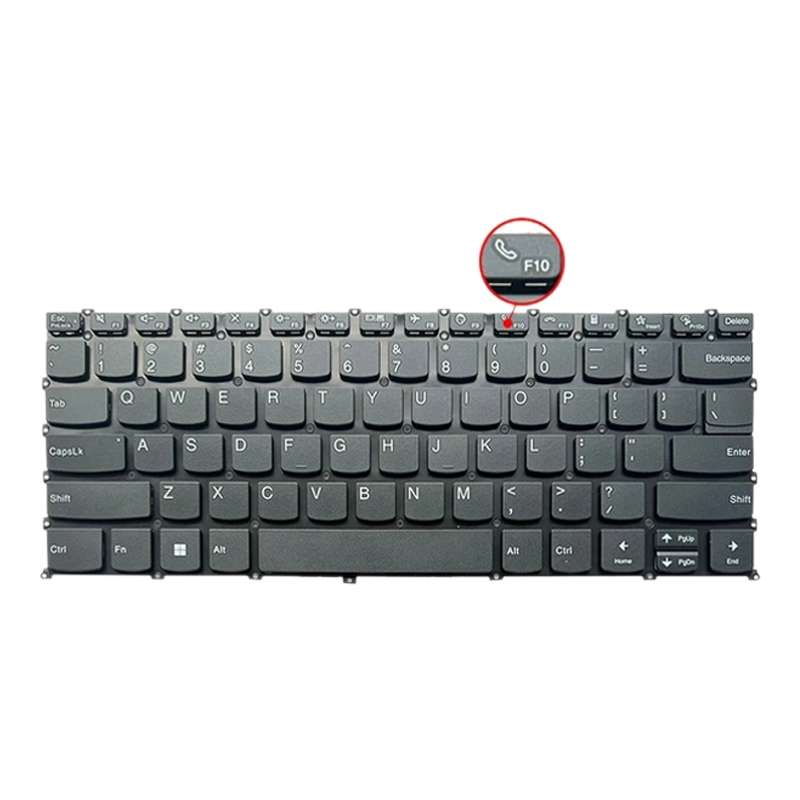 For Lenovo IdeaPad 5 / Yoga Slim 7 Pro US Version Laptop Backlight Keyboard, F10 Key with Phone Icon
