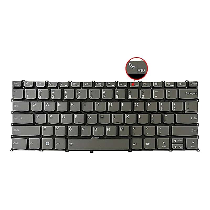 For Lenovo IdeaPad 5 / Yoga Slim 7 Pro US Version Laptop Backlight Keyboard, F10 Key with Phone Icon