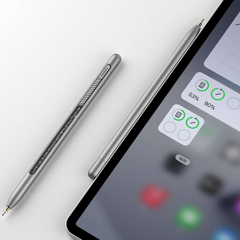 For iPad MOMAX TP9 MAG LINK Pro Magnetic Dual Mode Anti Miscontact Capacitive Pen(Grey)