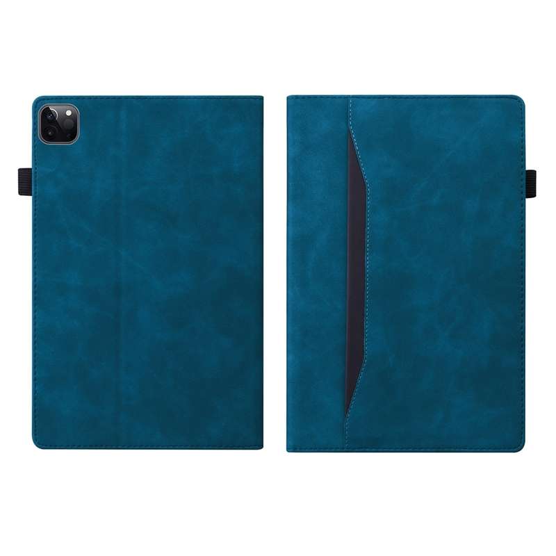 For iPad Pro 13 2024 Splicing Shockproof Leather Tablet Case(Blue)