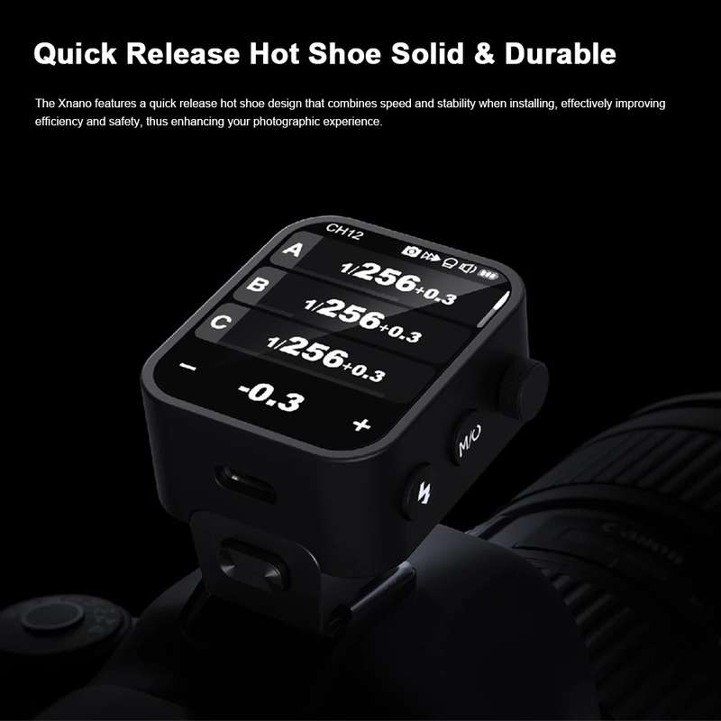 Godox X3 TTL Wireless Flash Trigger Touch Screen Flash Transmitter For Olympus / Panasonic(Black)