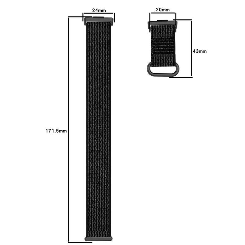 For Huawei Watch Fit3 Loop Nylon Watch Band(Blue Grey)