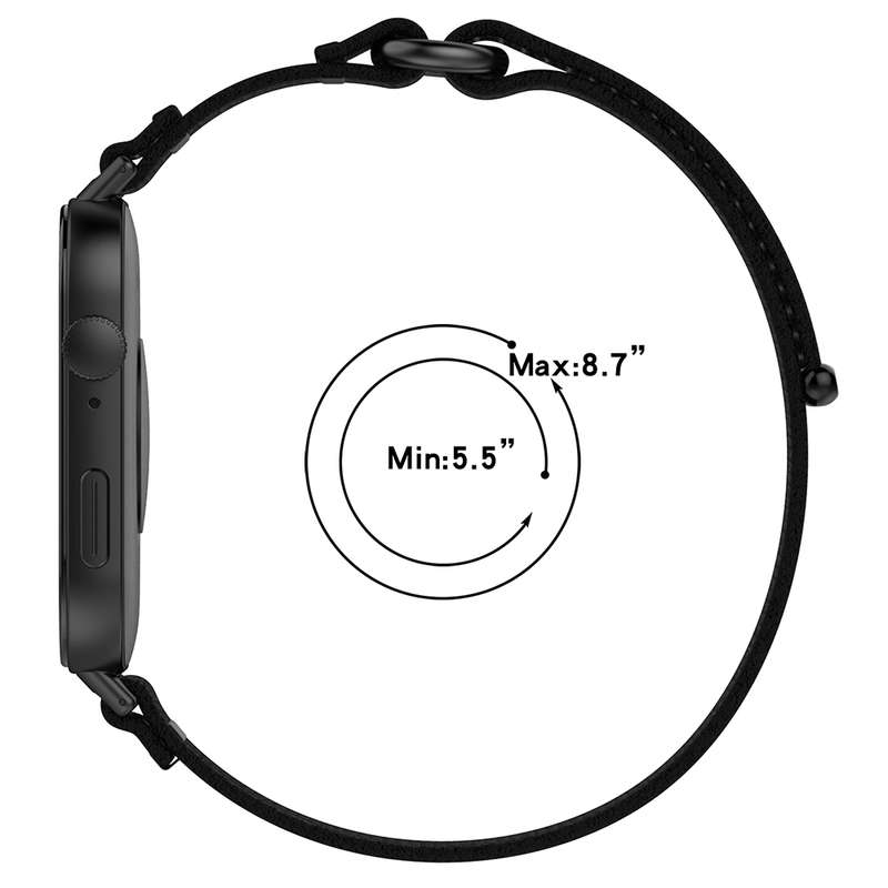 For Huawei Watch Fit3 Loop Nylon Watch Band(Blue Grey)