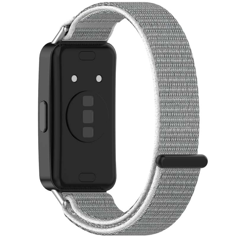 For Huawei Band 9 / 9 NFC / 8 / 8 NFC Nylon Loop Hook and Loop Fastener Watch Band(Seashell)